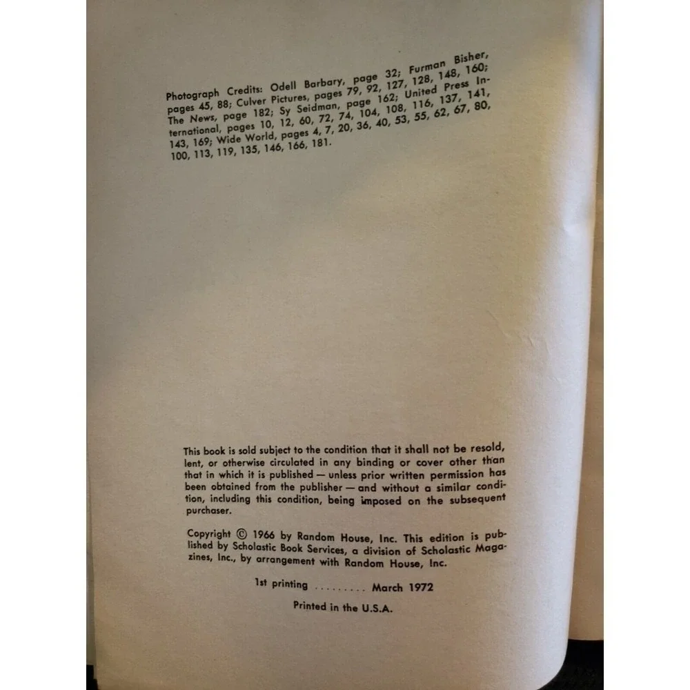 1st Printing March 1972 